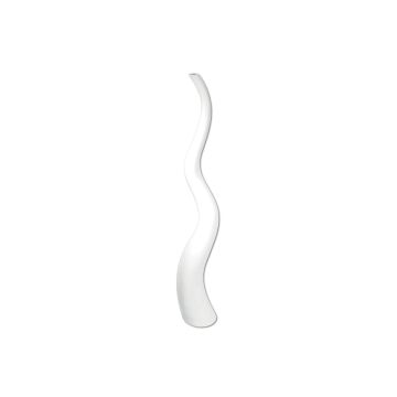 Design Vase WALENTINA en wellen Form, blanc, 158cm, Ø20cm