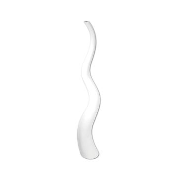 Design Vase WALENTINA en wellen Form, blanc, 101cm, Ø18cm