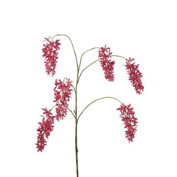 artificiel Glycine branche RAPALLO à fleurs, fuchsia, 100cm, Ø9cm