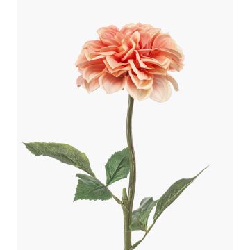 Fleur artificielle dahlia TOWMER, collection Eco, couleur pêche, 55 cm Fleur artificielle dahlia TOWMER, collection Eco, couleur pêche, 55 cm