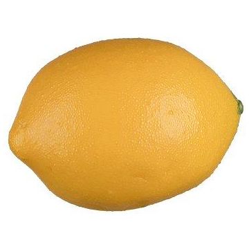 Fruit décoratif Citron KUNFER, jaune, 8,5cm, Ø5,5cm