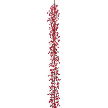Guirlande artificielle de pyracantha SIVRON, baies, rouge, 150cm