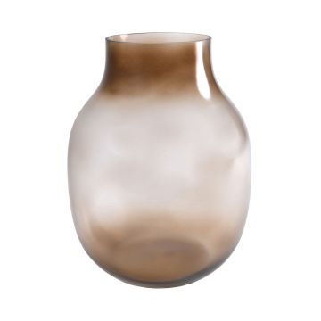 Vase en verre RAIDON, ventru, orange-marron-transparent, 26cm, Ø17cm Vase en verre RAIDON, ventru, orange-marron-transparent, 26cm, Ø17cm