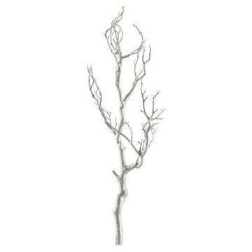 Branche de bouleau décorative SNEFLO, argent, 75cm