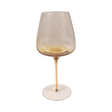 Verre à vin EDELMIRA en verre, orange-marron-transparent, 23 cm, Ø 10 cm