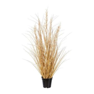 Herbe artificielle Carex GORVA avec des panicules, beige-brun, 90cm