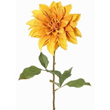 Dahlia décoratif PHILLIPPA, collection écologique, jaune-orange, 65cm, Ø15cm Dahlia décoratif PHILLIPPA, collection écologique, jaune-orange, 65cm, Ø15cm