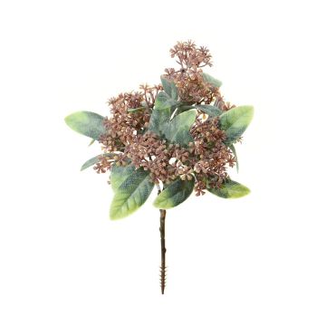 Fleur artificielle Osmanthus fragrans SIBENA sur piquet, beige-brun, 20cm