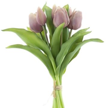 Bouquet de tulipes artificielles LONA, lilas clair, 30cm, Ø20cm Bouquet de tulipes artificielles LONA, lilas clair, 30cm, Ø20cm