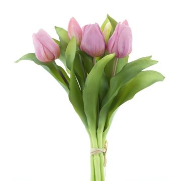 Bouquet de tulipes artificielles LONA, mauve, 30cm, Ø20cm