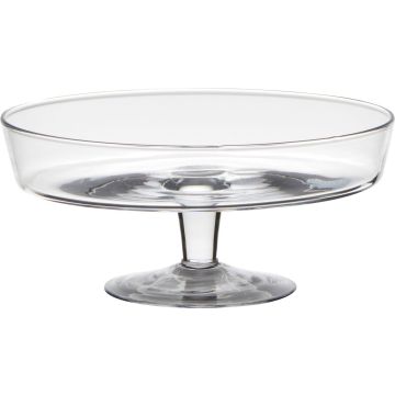 Coupe en verre avec pied MICK, transparent, 10cm, Ø24,5cm Coupe en verre avec pied MICK, transparent, 10cm, Ø24,5cm
