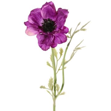 Anémone artificielle OKAPI, violet, 55cm, Ø10cm