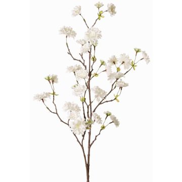 Branche artificielle Pêcher ornemental KENZUN, fleurs, blanc, 110cm Branche artificielle Pêcher ornemental KENZUN, fleurs, blanc, 110cm