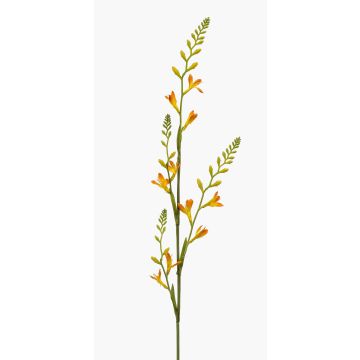 Crocosmia artificiel KATHERYN, jaune-orange, 90cm
