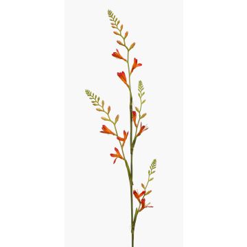 Crocosmia artificiel KATHERYN, orange-rouge, 90cm