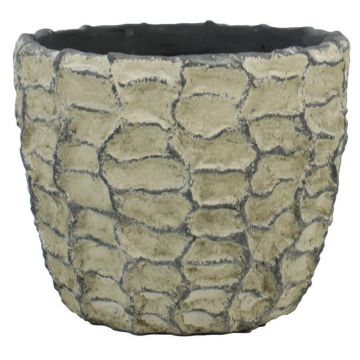 Cache-pot en céramique SILVAM texturé, gris foncé, 10,5cm, Ø12,5cm Cache-pot en céramique SILVAM texturé, gris foncé, 10,5cm, Ø12,5cm