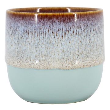 Cache-pot en céramique ULMUS à dégradé, bleu clair, 8cm, Ø8cm Cache-pot en céramique ULMUS à dégradé, bleu clair, 8cm, Ø8cm