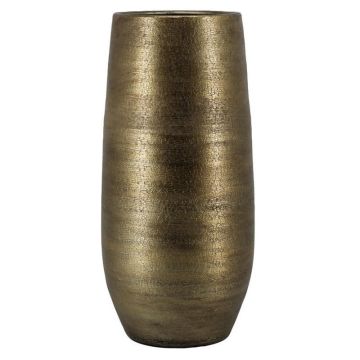 Grand Vase en céramique VINKAS veiné, doré, 90cm, Ø37cm Grand Vase en céramique VINKAS veiné, doré, 90cm, Ø37cm
