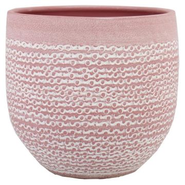 Keramiktopf DOMANO, gesprenkelt, rosa, 32cm, Ø35cm