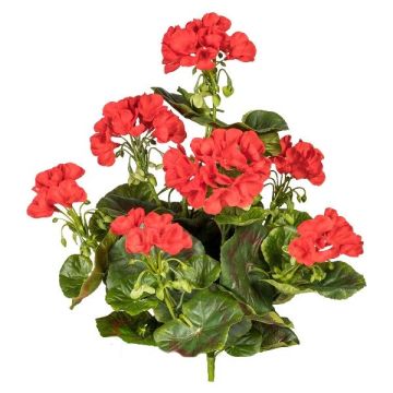Fleur décorative Géranium DOLKREN, piquet, crossdoor, rouge, 40cm