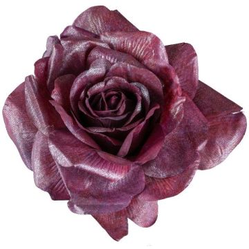 Fleur décorative rose ZINTOR, rouge foncé, Ø18cm Fleur décorative rose ZINTOR, rouge foncé, Ø18cm