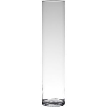 Vase cylindrique en verre SANYA EARTH, transparent, 50cm, Ø9cm Vase cylindrique en verre SANYA EARTH, transparent, 50cm, Ø9cm