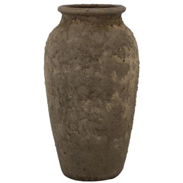 Vase en céramique SENTIF texturé, gris, 50cm, Ø26cm Vase en céramique SENTIF texturé, gris, 50cm, Ø26cm