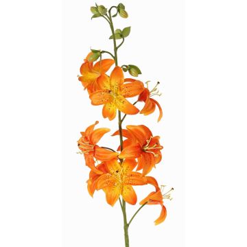 Lys artificiel LABRICKA, orange-jaune, 100 cm, Ø 9 cm