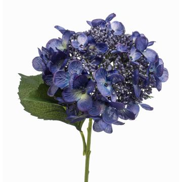 Fleur artificielle Hortensia CALESA, bleu foncé, 50cm