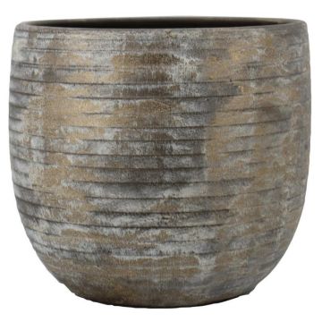 Cache-pot en céramique, brun, 45cm, Ø49cm