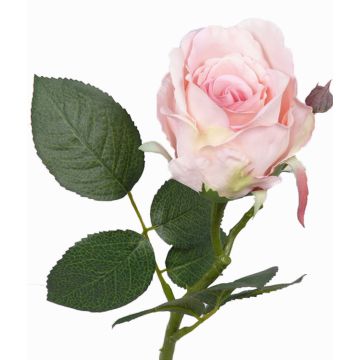 Rose en soie VRONI, rose, 30cm, Ø6,5cm