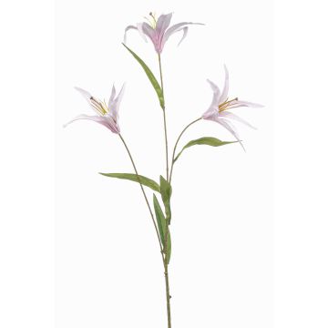 Branche de lys artificielle WOLVEX, rose clair, 100 cm