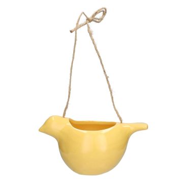 Suspension en forme d'oiseau SAREEN en dolomite, jaune, 21,1 x 11,7 x 10,5 cm Suspension en forme d'oiseau SAREEN en dolomite, jaune, 21,1 x 11,7 x 10,5 cm