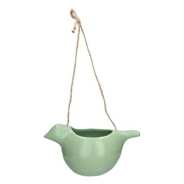 Suspension en forme d'oiseau SAREEN en dolomite, vert jade, 25,6 x 14,6 x 12,4 cm Suspension en forme d'oiseau SAREEN en dolomite, vert jade, 25,6 x 14,6 x 12,4 cm