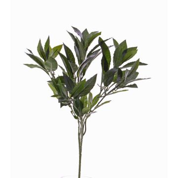 Branche de laurier synthétique NAGISA, ignifuge, vert, 50cm