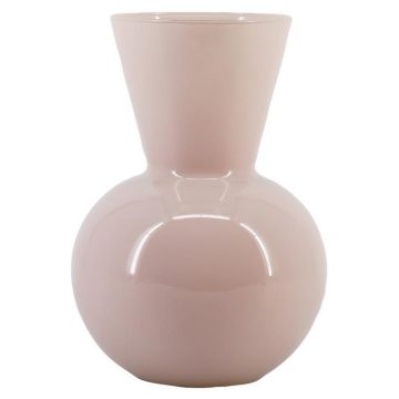 Vase à fleurs en verre VANTRA, rose pâle, 30 cm, Ø 21 cm Vase à fleurs en verre VANTRA, rose pâle, 30 cm, Ø 21 cm