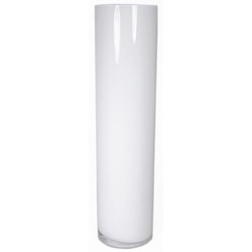 Vase de sol en verre Zylinder SANSA OCEAN, blanc, 60cm, Ø15cm Vase de sol en verre Zylinder SANSA OCEAN, blanc, 60cm, Ø15cm