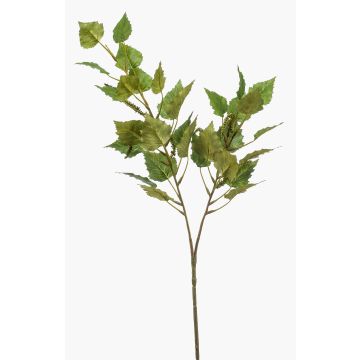 Branche décorative Bouleau NERIS avec des fleurs, vert, 70cm Branche décorative Bouleau NERIS avec des fleurs, vert, 70cm