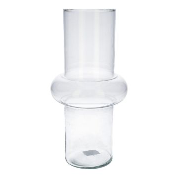 Vase à fleurs ELSABEA, verre recyclé, transparent, 31 cm, Ø 15,1 cm Vase à fleurs ELSABEA, verre recyclé, transparent, 31 cm, Ø 15,1 cm