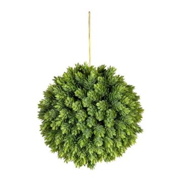 Boule de houblon artificielle VALKIN avec fleurs, suspendue, verte, Ø 21 cm Boule de houblon artificielle VALKIN avec fleurs, suspendue, verte, Ø 21 cm