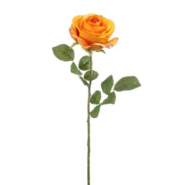 Rose künstlich BRUNETTE, orange, 70cm, Ø11cm