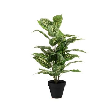 artificielle Pflanze Dieffenbachia ELSAWA en pot décoratif, vert, 65cm artificielle Pflanze Dieffenbachia ELSAWA en pot décoratif, vert, 65cm