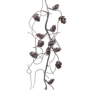 Guirlande artificielle de pommes de pin ZEBRO, naturel, 120cm