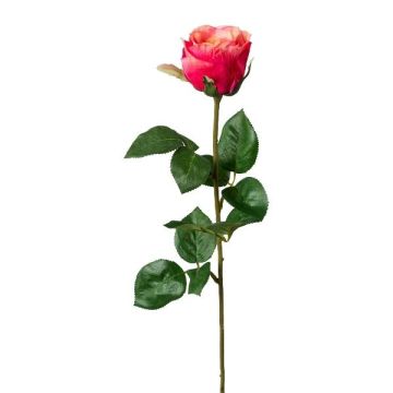 Fleur décorative Rose NORLAN, vieux rose, 70cm