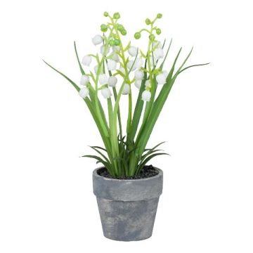 Fleur artificielle Muguet ZORKLEM en pot décoratif, blanc, 18cm Fleur artificielle Muguet ZORKLEM en pot décoratif, blanc, 18cm