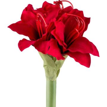 Fleur en plastique Amaryllis LIKONE, rouge, 30cm Fleur en plastique Amaryllis LIKONE, rouge, 30cm
