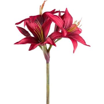 Fleur artificielle d'amaryllis de jardin KLURME, rouge, 75cm Fleur artificielle d'amaryllis de jardin KLURME, rouge, 75cm