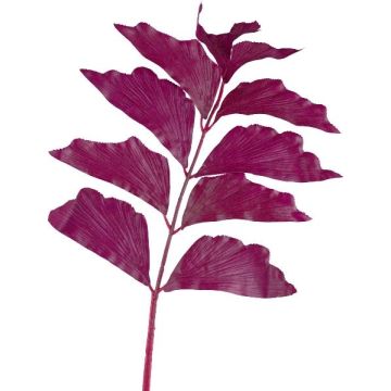 Feuille de palmier en plastique, palmier à queue de poisson MANDEW, aubergine, 80 cm