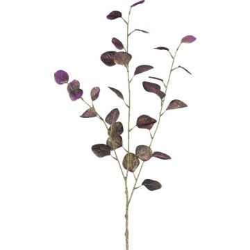 Branche artificielle d'eucalyptus PLOHIN, pailletée, violette, 95 cm Branche artificielle d'eucalyptus PLOHIN, pailletée, violette, 95 cm