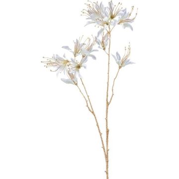 Branche artificielle d'amaryllis de jardin FRIHEL, blanche, 80 cm